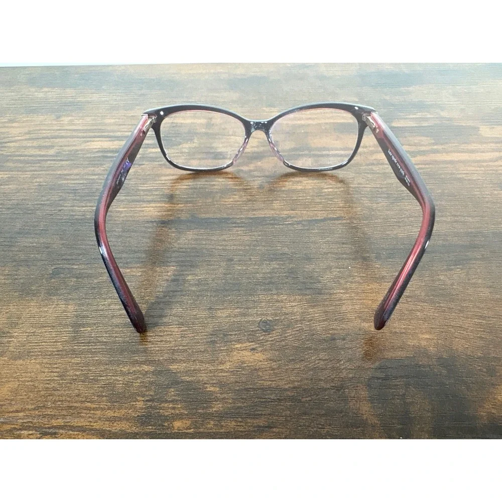Kate Spade New York Bronwen 3H2 Cat Eye Eyeglasses Black Burgundy 140mm